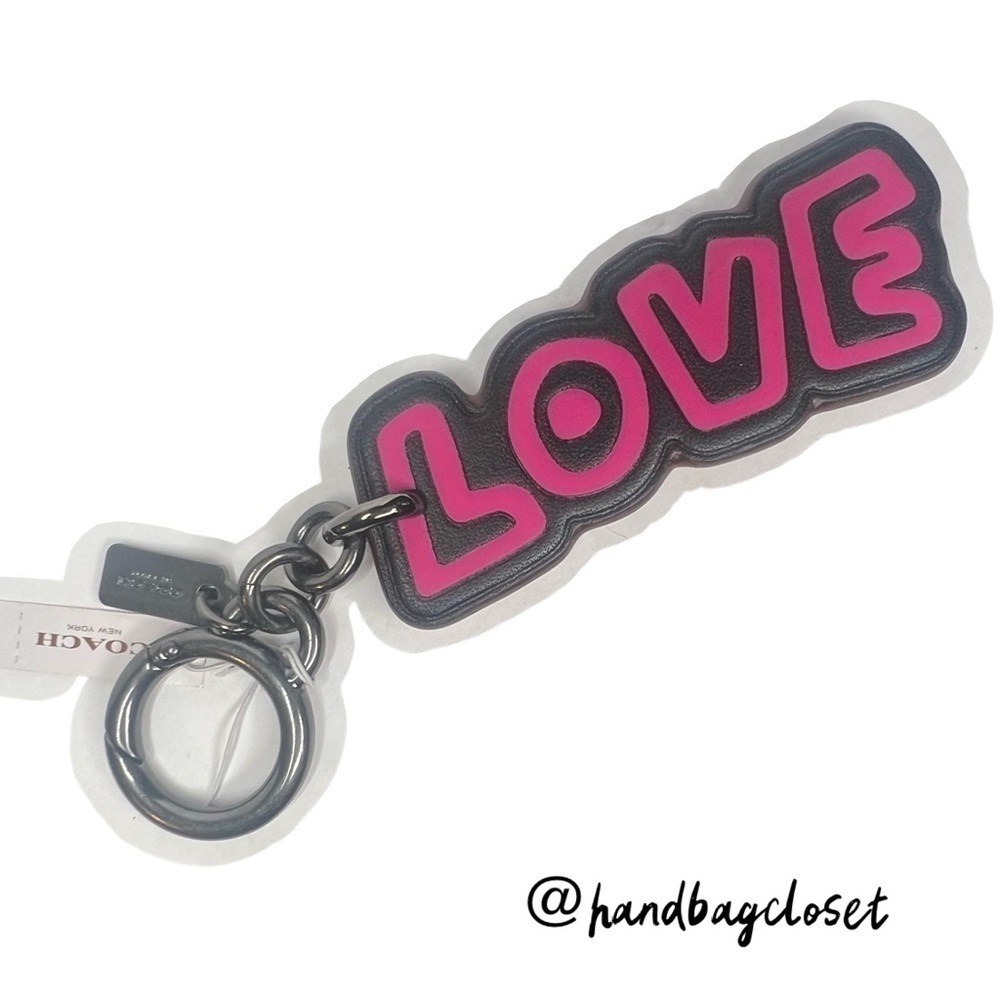 Coach Keith Haring LOVE Keychain Fob Limited Edition - Picture 6 of 8